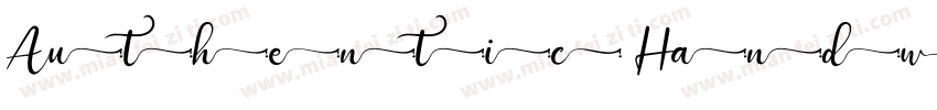 Authentic Handwritten 2 Alternate字体转换